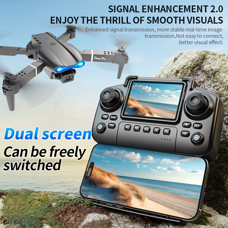 2026年型、デュアルカメラ4K HD、画面付きリモコン、2 - Drone Controller Screen のレビューと価格