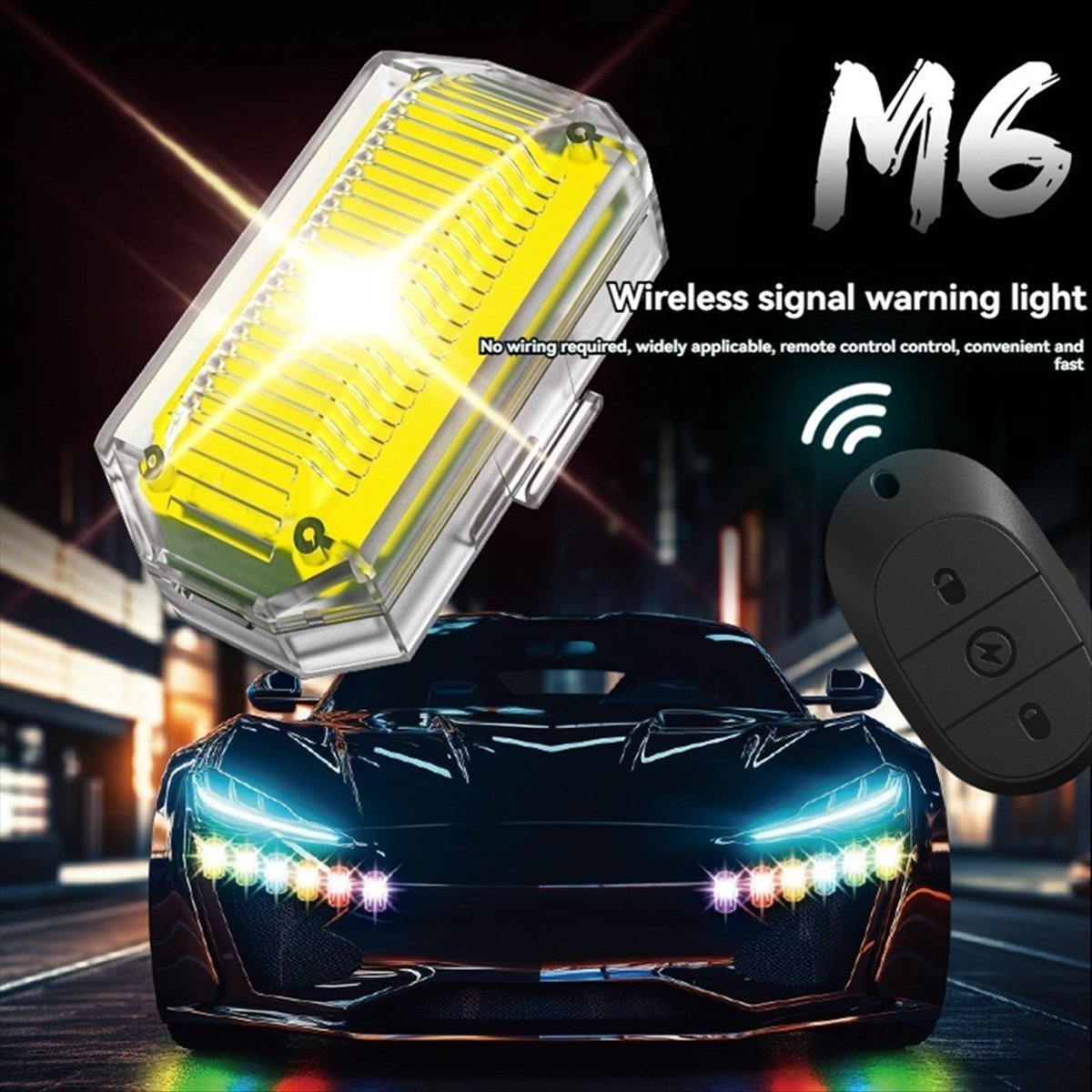 A14M ワイヤレスLEDドローンストロボライト、バイク・車 - Drone Strobe Light のレビューと価格