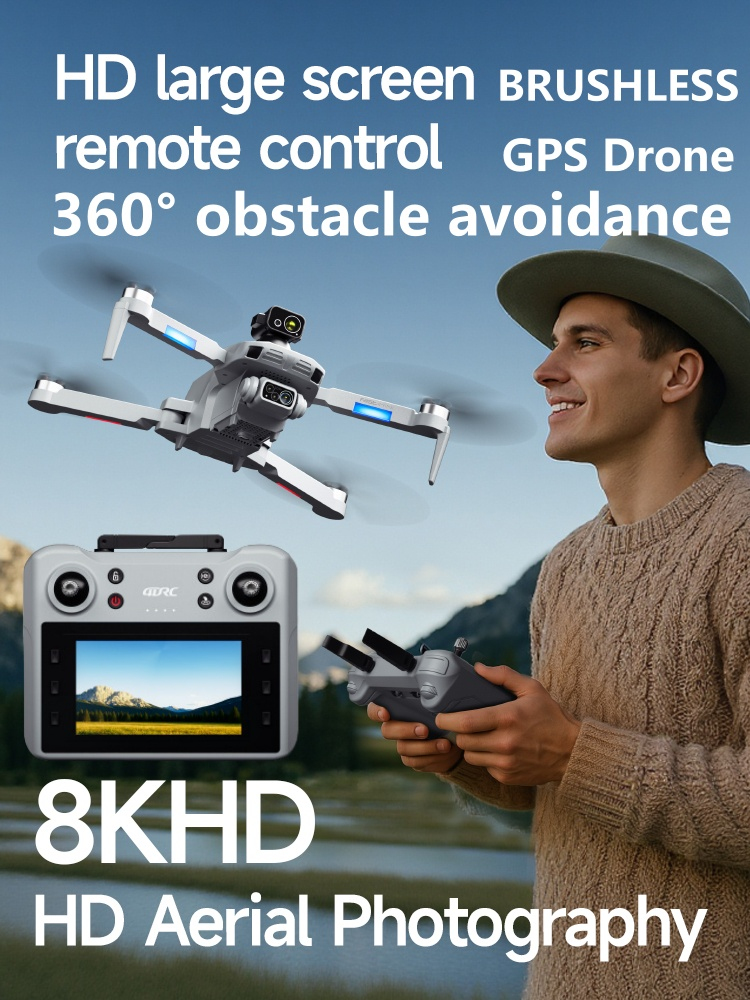 プロ仕様のGPS搭載ドローン。大型スクリーン付きのリモコンで - Drone Controller Screen のレビューと価格